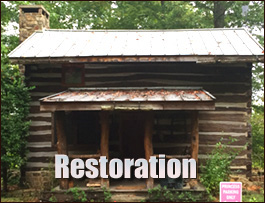 Historic Log Cabin Restoration  Marionville, Virginia